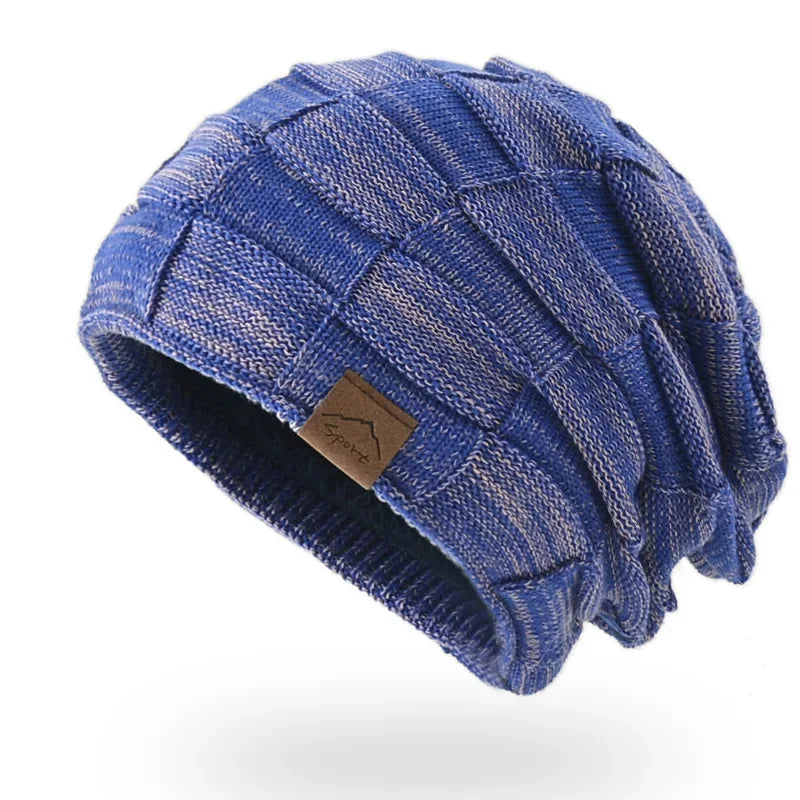 Wool Bobble Beanie – Polyester Solid Knit Pom Pom Hat for Men & Women
