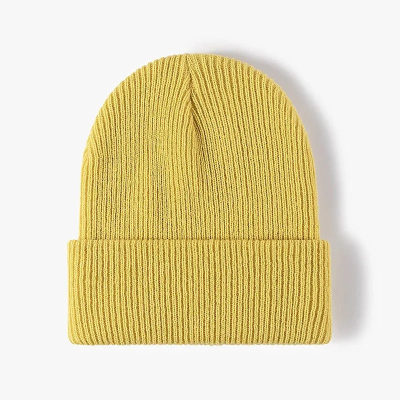 Solid Stretch Crochet Beanie