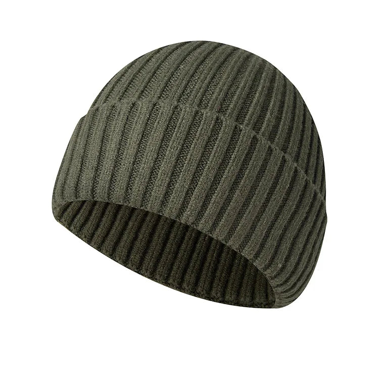 Yarn Knitted Warm Beanie – Multifunction Viscose Blend Hat for Men & Women