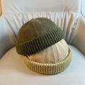 Melon Skin Sailor Beanie – Brimless Casual Street Hat for Men & Women