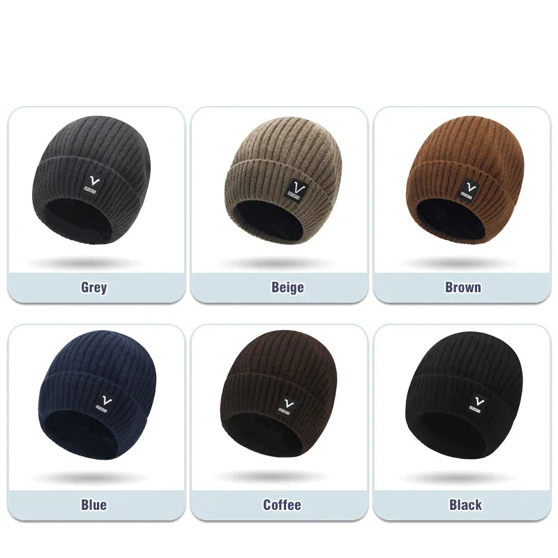 Slouchy Knit Skull Cap – Casual Acrylic Beanie for Men & Women