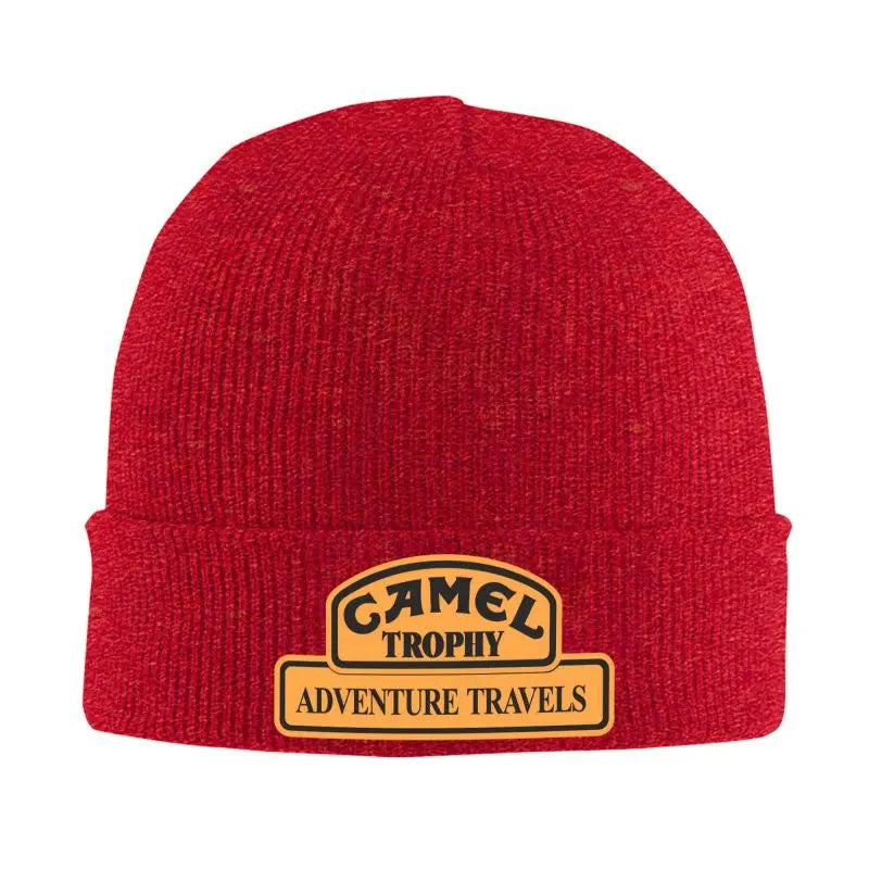 Camel Trophy Racing Beanie – 100% Acrylic Soft Knit Hat for Men & Women