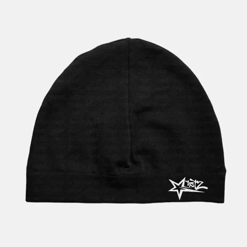 Star Print Skull Cap – Geometric Knit Beanie for Men & Women