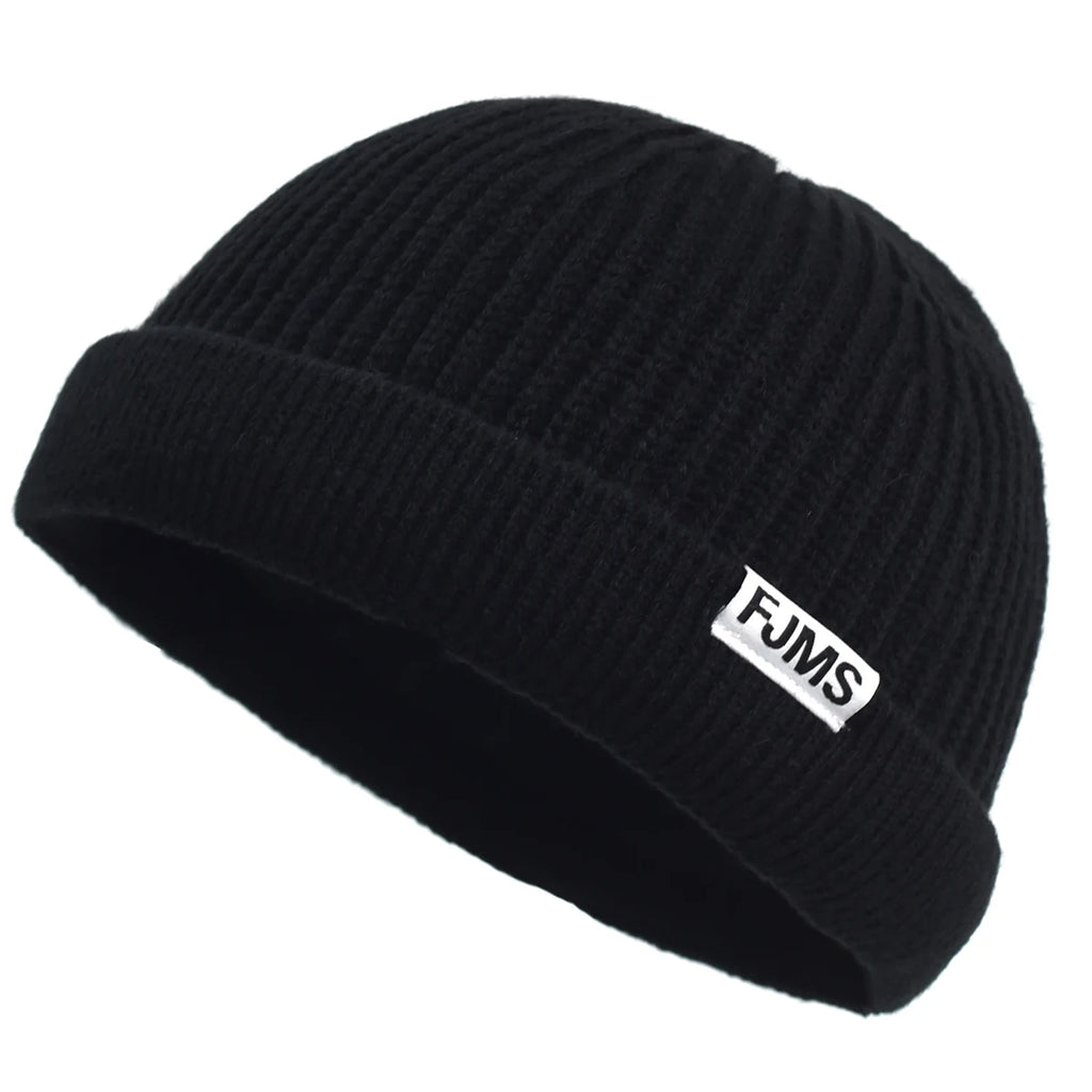 Hip Hop Baggy Melon Beanie – Acrylic Letter Knit Hat for Men & Women
