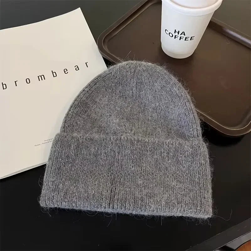 Angora Rabbit Fur Beanie