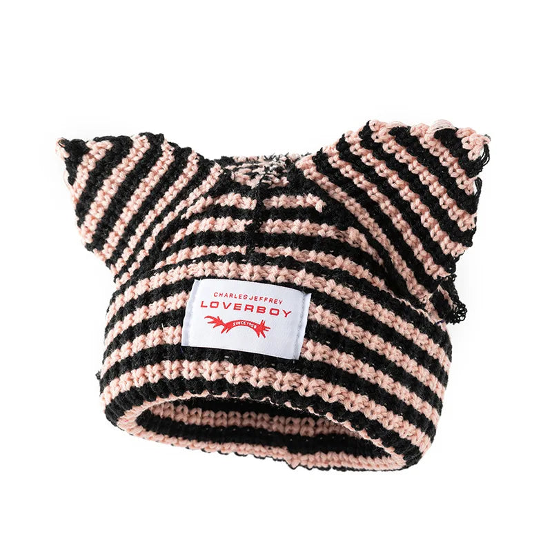 Cat Ear Crochet Beanie