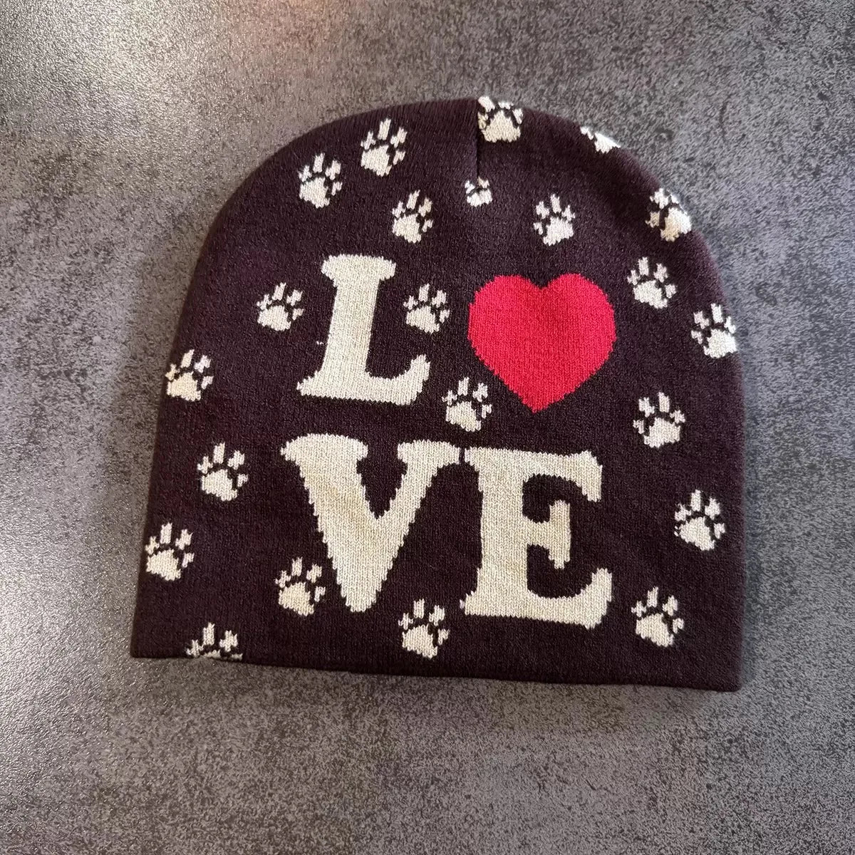 Y2K Letter Knit Beanie