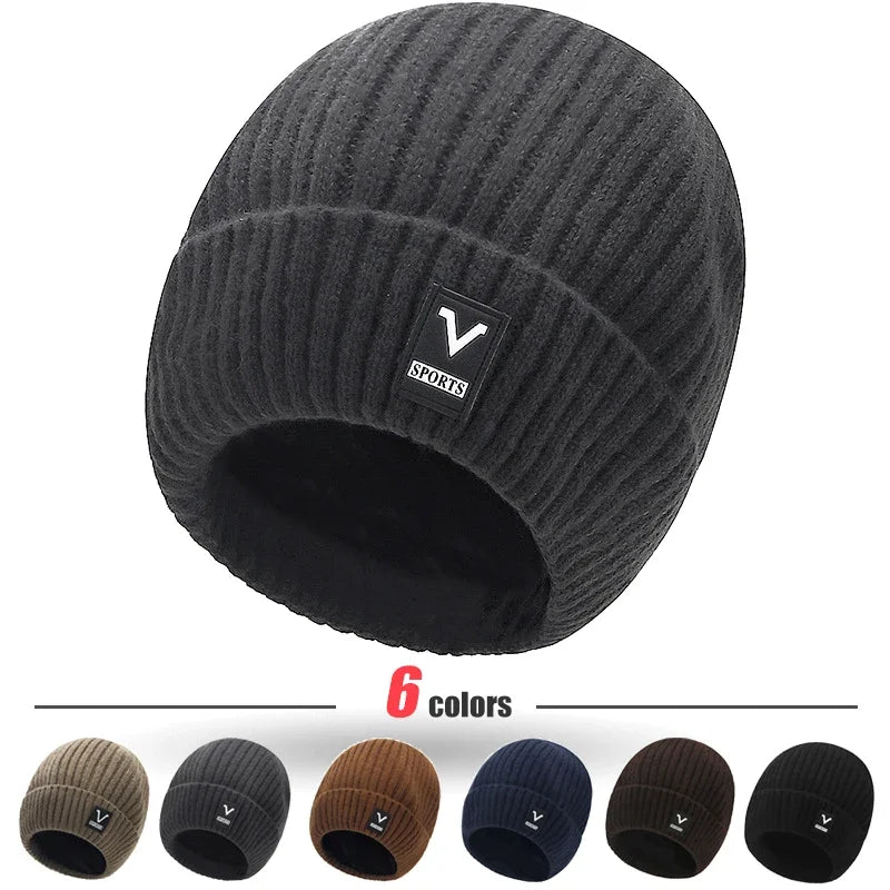 Slouchy Knit Skull Cap – Casual Acrylic Beanie for Men & Women