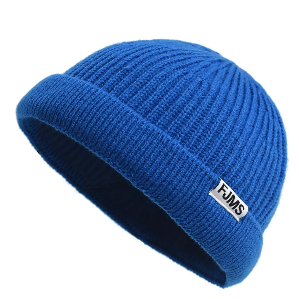 Hip Hop Baggy Melon Beanie – Acrylic Letter Knit Hat for Men & Women