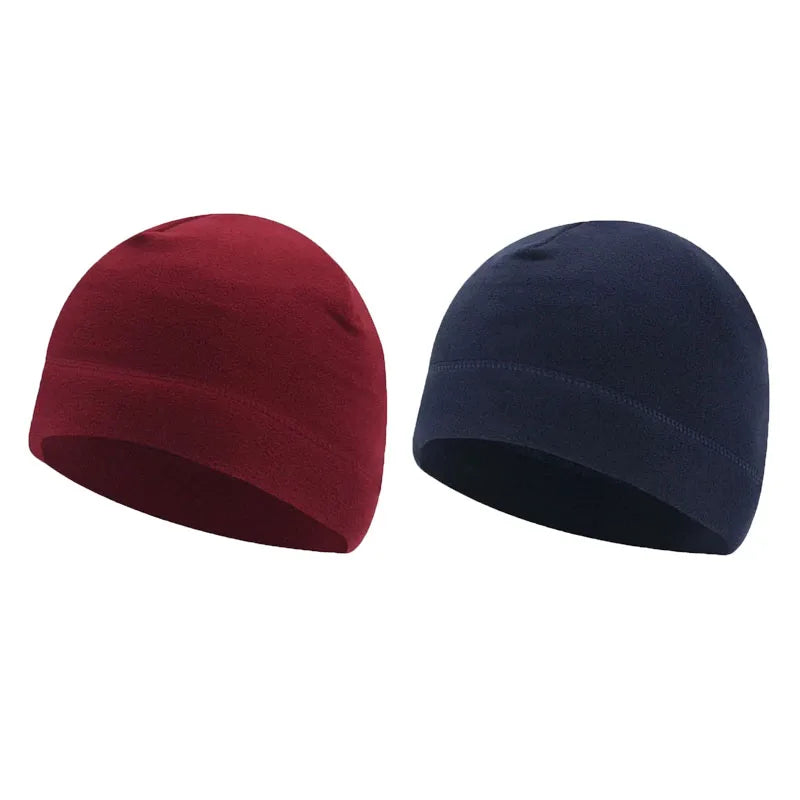 Fleece Ski Skull Cap – Windproof Cold-Proof Sports Hat for Cycling, Skiing & Running