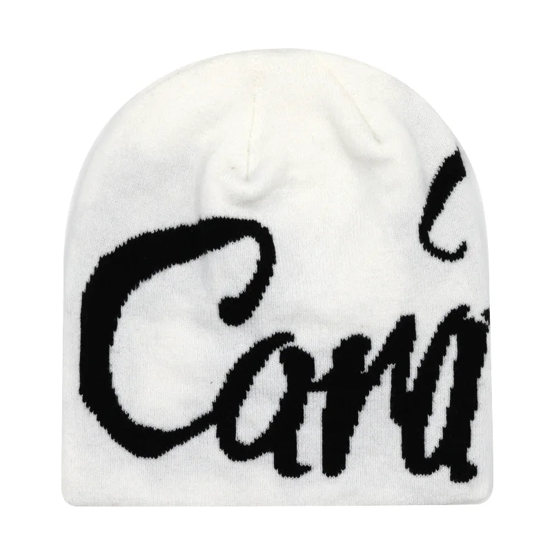 Y2K Letter Knit Beanie