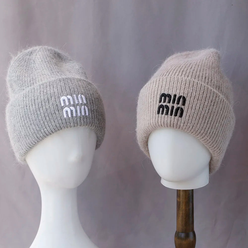 Real Rabbit Fur Beanie – Genuine Fur Luxury Winter Hat for Men & Women