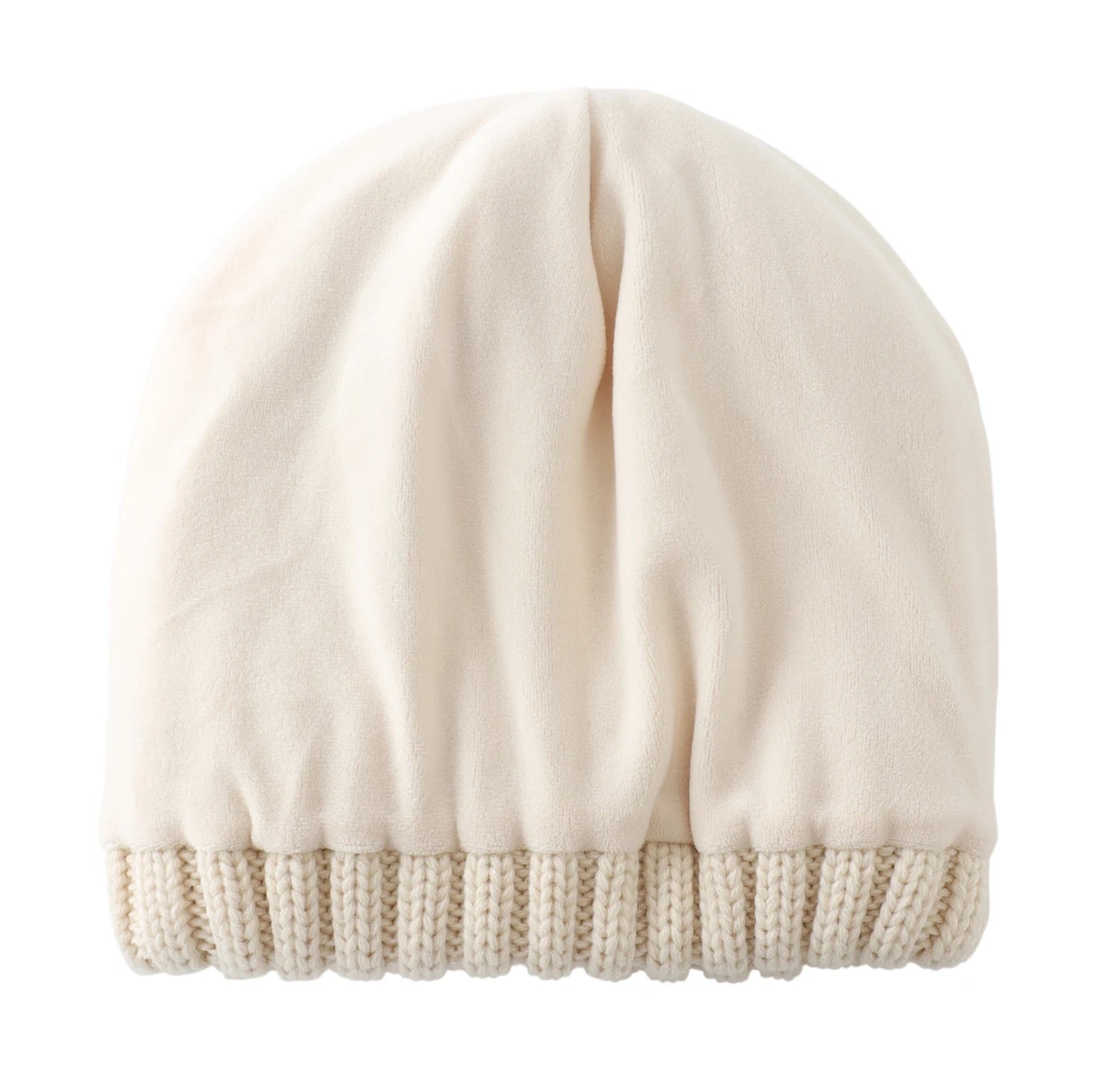 Velvet-Lined Stocking Beanie – Thick Wool Acrylic Knit Winter Hat for Men & Women