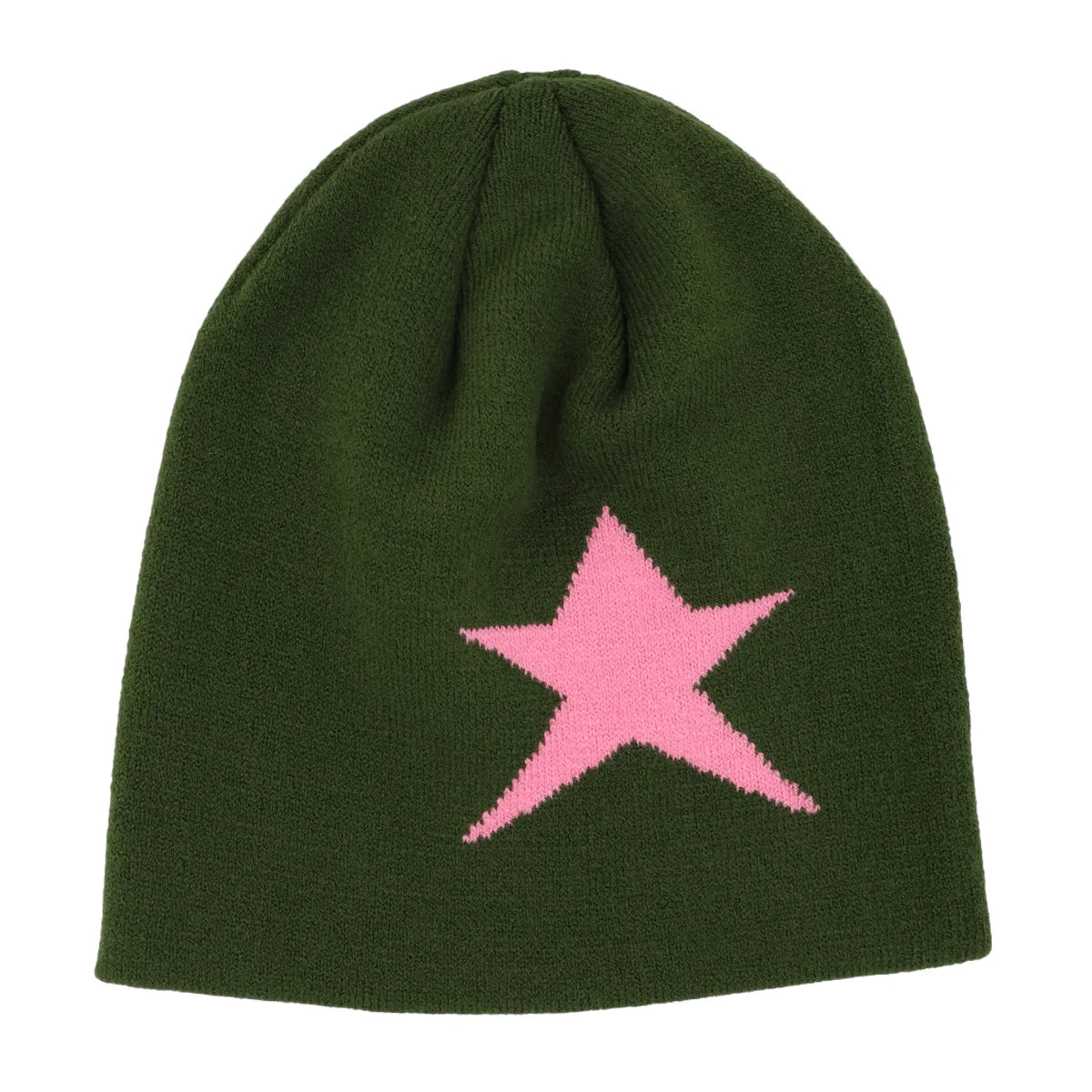 Y2K Letter Cargo Beanie – Polyester Knit Skull Cap for Men & Women