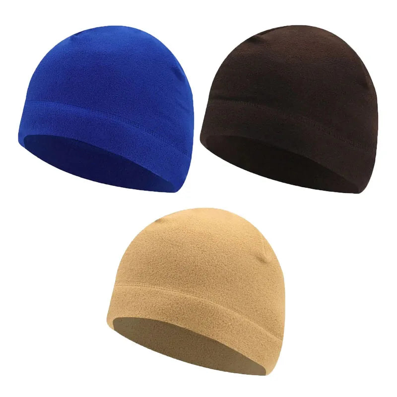 Fleece Ski Skull Cap – Windproof Cold-Proof Sports Hat for Cycling, Skiing & Running