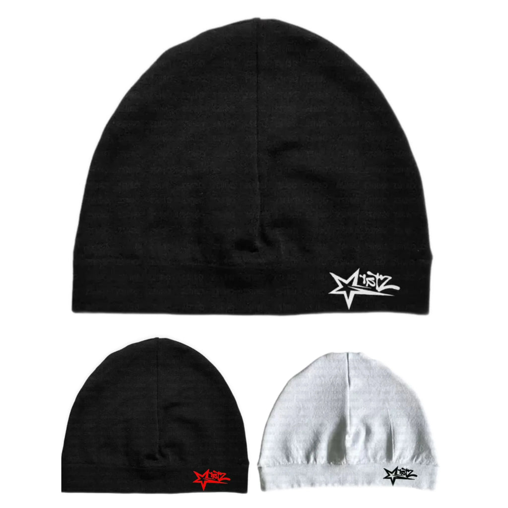 Star Print Skull Cap – Geometric Knit Beanie for Men & Women