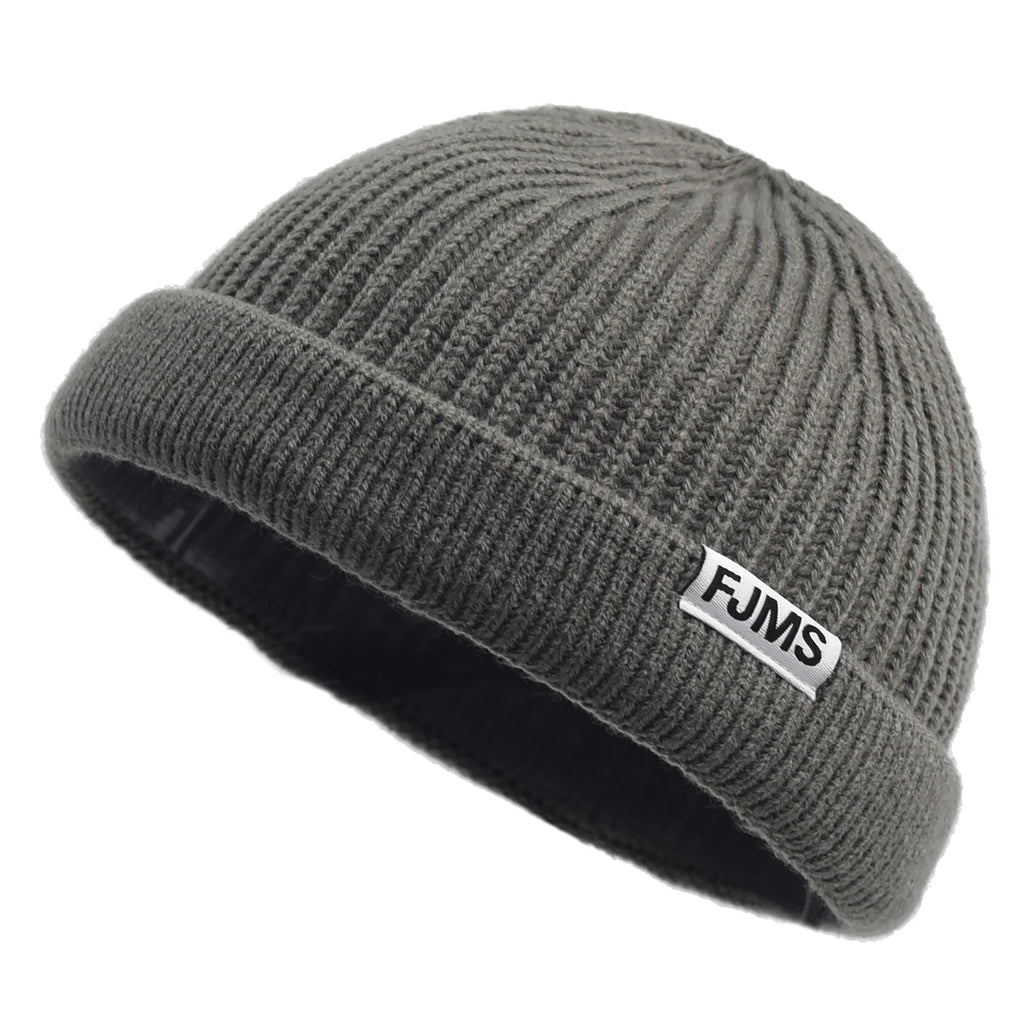 Hip Hop Baggy Melon Beanie – Acrylic Letter Knit Hat for Men & Women