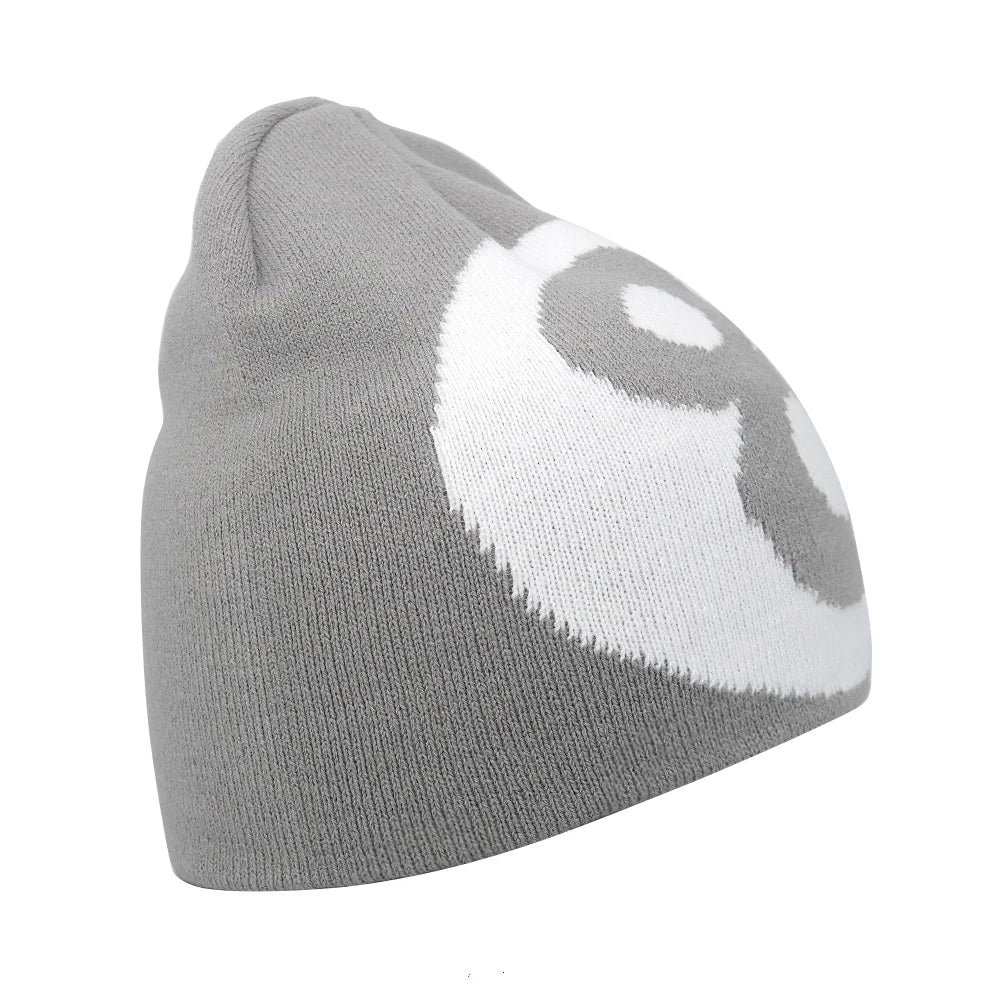 Y2K Letter Cargo Beanie – Polyester Knit Skull Cap for Men & Women