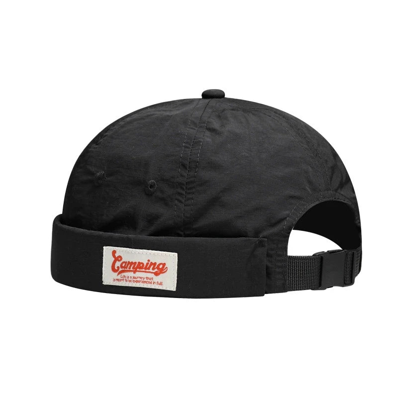 Quick Dry Docker Cap – Anti-UV Cotton Brimless Hat for Men & Women