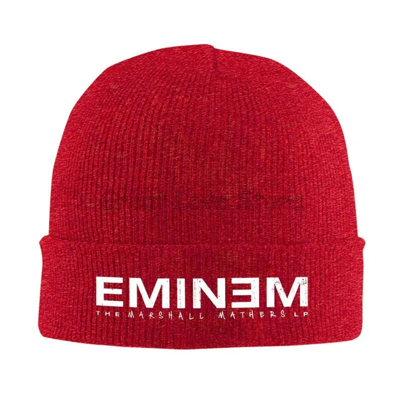 Vintage Rapper Graphic Beanie – 100% Acrylic Soft Knit Hat for Men & Women