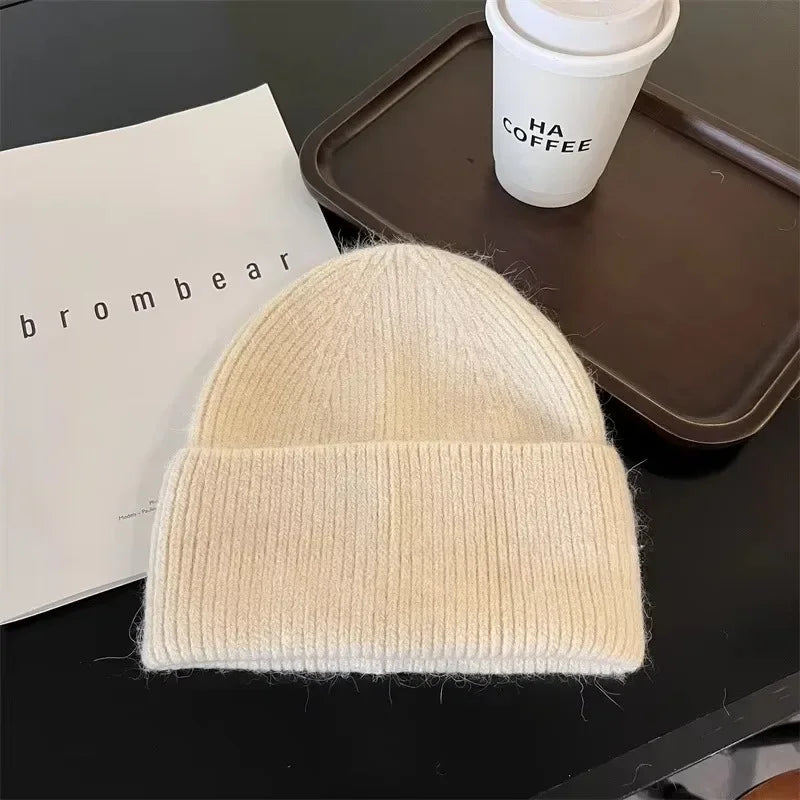 Angora Rabbit Fur Beanie