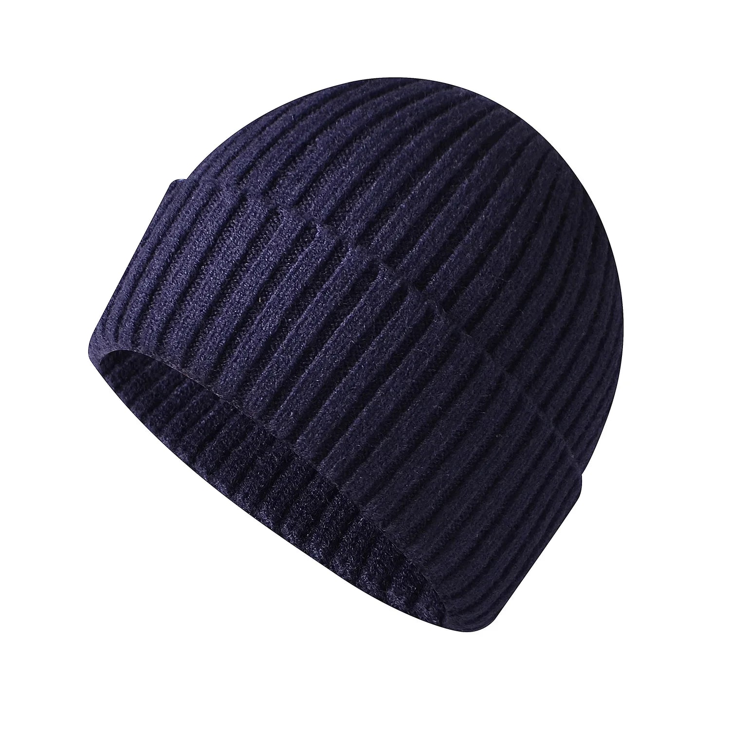 Warm Knitted Winter Hat – Windproof Cotton Ski Beanie for Women