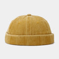 Vintage Washed Beanie – Garment-Washed Cotton Streetwear Hat for Men & Women