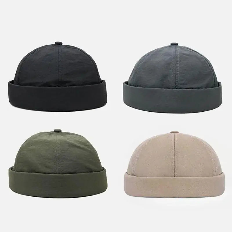 Quick Dry Brimless Beanie – Lightweight Polyester Breathable Fishing Hat for Men & Women