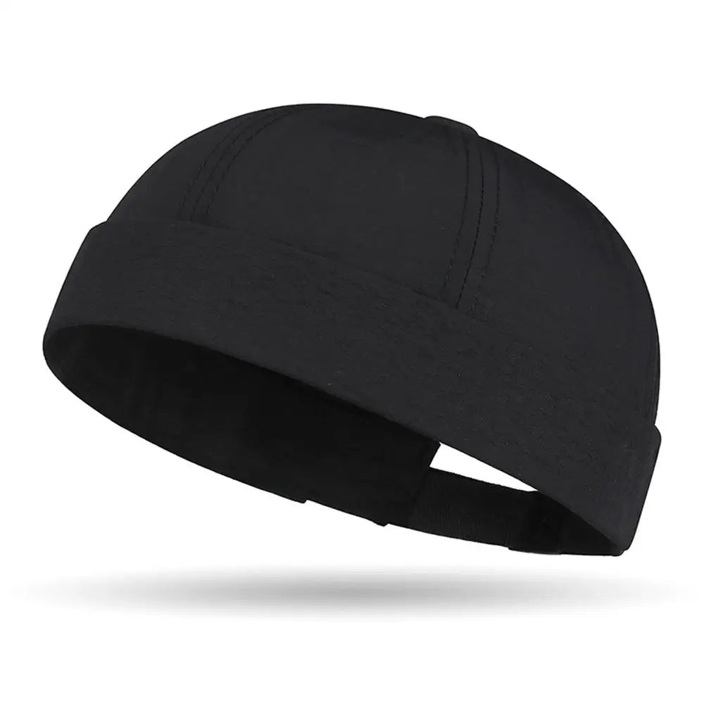 Quick Dry Brimless Beanie – Lightweight Polyester Breathable Fishing Hat for Men & Women