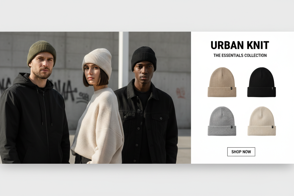 Hero Banner - Minimalist Beanie Collection